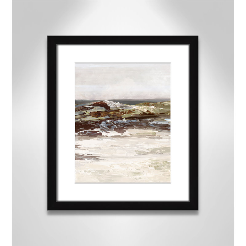 «Stoney Peak Print» par Casa Fine Arts, H 15 po x l 13 po x P 1,25 po, Reproduction encadrée noire avec passe-partout