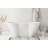 59 Inch Bathtub in Glossy White with Trim-105507296