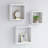 Dawnview 3 Piece Square Floating Shelf-166543445