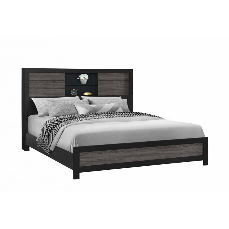 5PC Bedroom Set,Bookcase Bed, Queen