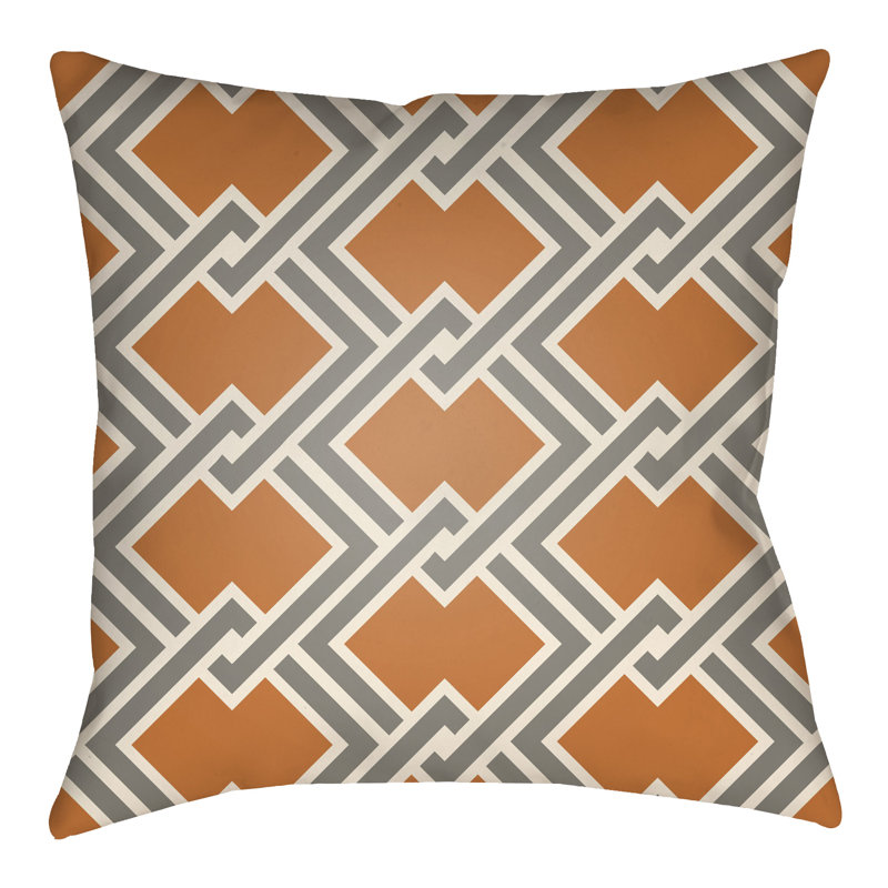 Litchfield Cabana Geometric Reversible Throw Pillow, 22" H x 22" W, Kelly Green/Forest Green