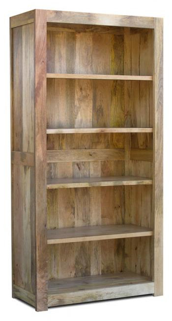 Granada 200cm H x 100cm W Solid Wood Standard Bookcase