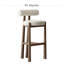 Chaise d'appoint à dossier bas en noyer (ensemble de 2)-133201853-133201856