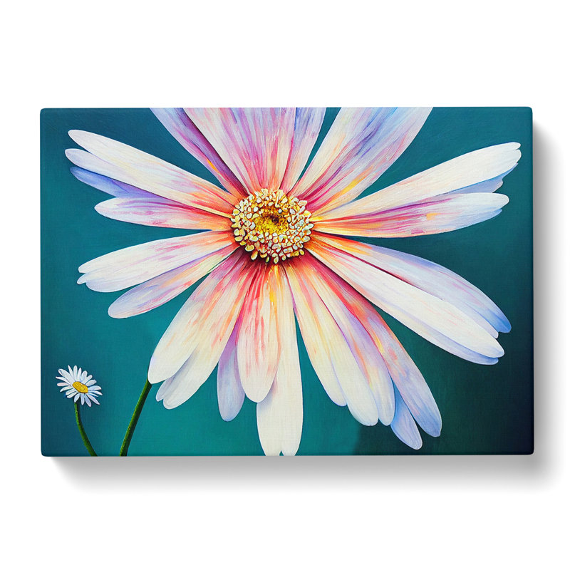 Daisy Flower Dreams - Wrapped Canvas, 40cm H x 60cm W x 3cm D