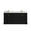 Ensemble de meuble-lavabo double 72 po Alys (option boutons)