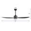 Ventilateur de plafond 42 pouces 3 pales en ABS pour l'intérieur et l'extérieur avec DEL intégrée et télécommande, noir-405680977-405680978-405680981
