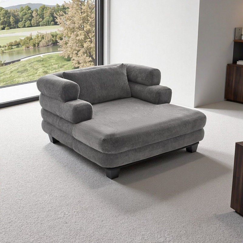 Très grand canapé-lit ultra-moelleux avec assise profonde et accoudoirs superposés - Luxe moderne pour la détente (conception à extension facile)