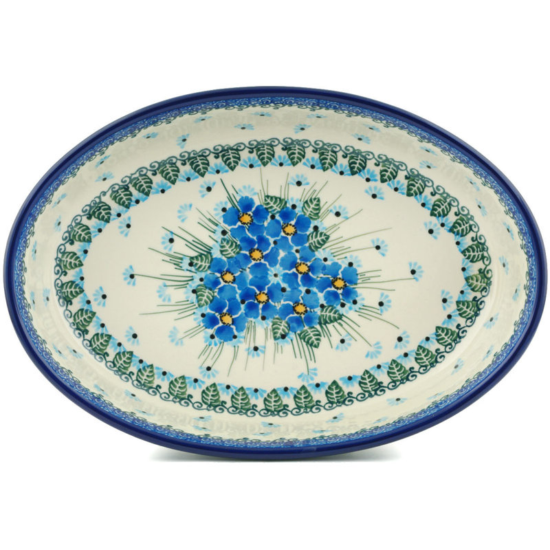 The Holiday Aisle® Rowen Oval Stoneware 1 - Piece Baker Set