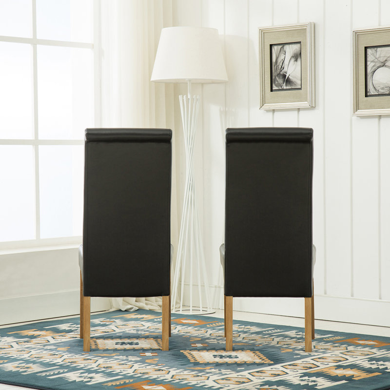 Collman 46.5cm H Upholstered Side Chair, Black