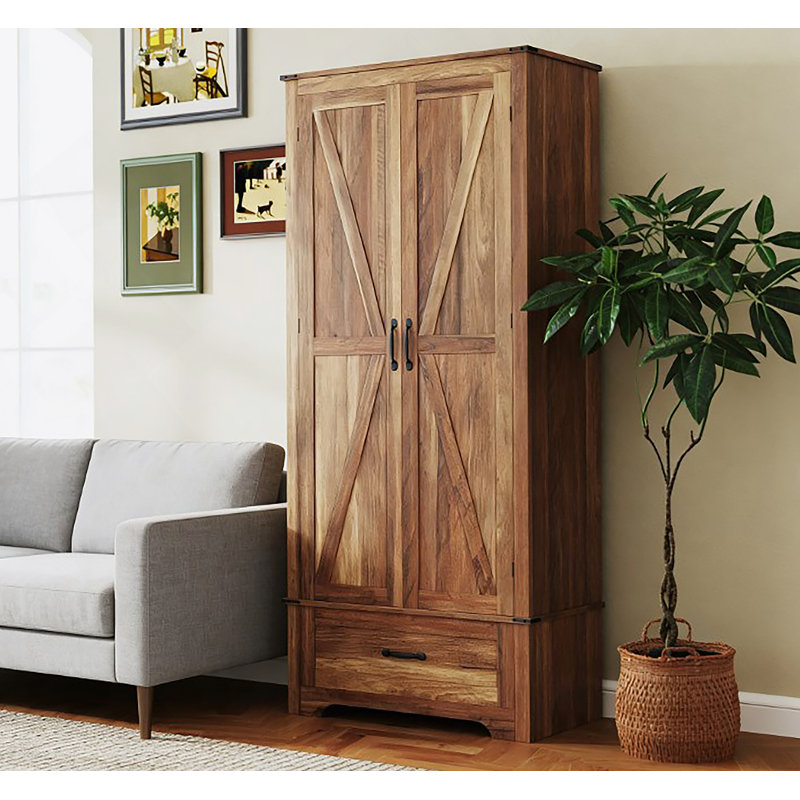 Armoire de cuisine, armoire avec tablettes réglables