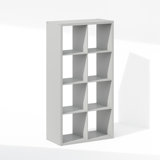 Furinno Cubic Open Back Multipurpose Clothing & Closet Storage Organizer Shelf, 8-Cube