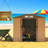 Outdoor Storage Shed With Vents-120625907