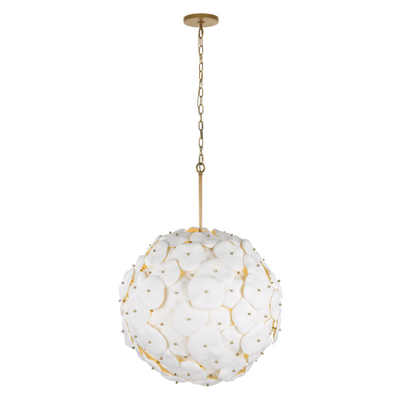 Luminaire suspendu 7 lumières 28 "Coastlyn, H 39,5 po x l 28 po x P 28 po, 7 lumières