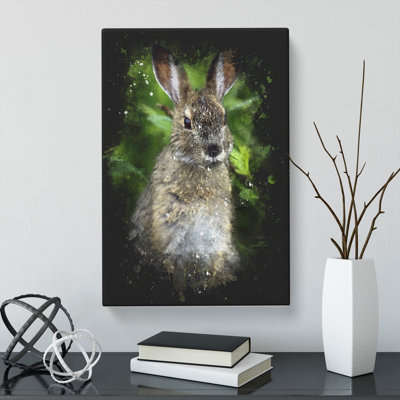 Brown Rabbit - Wrapped Canvas