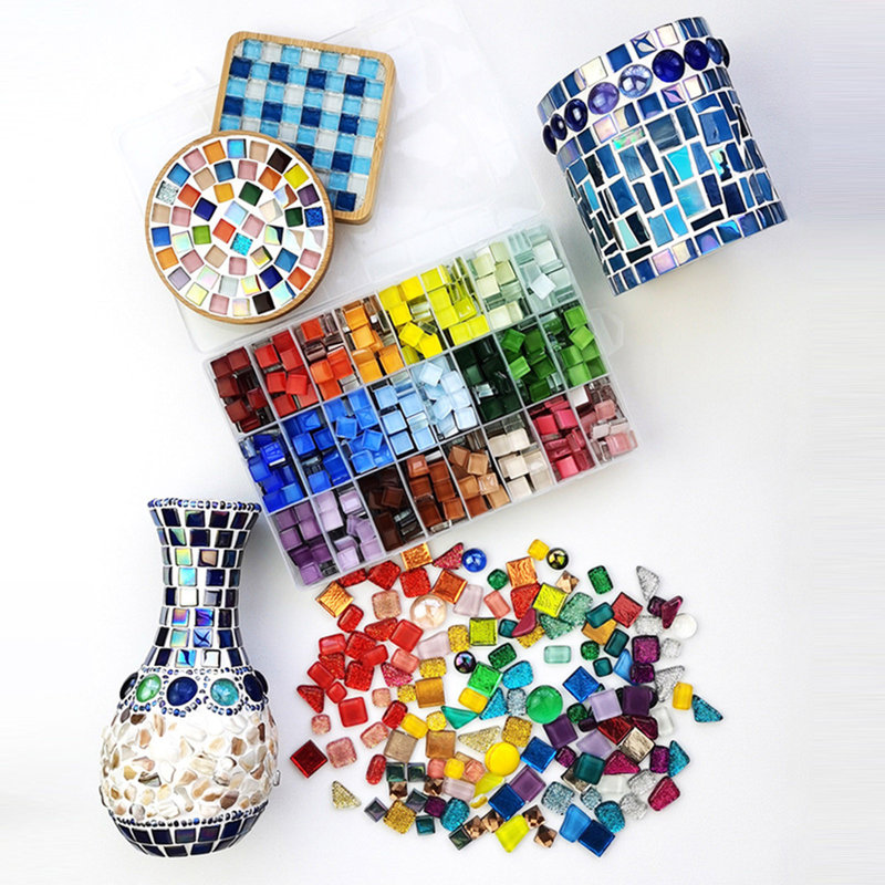 Ensemble de patchs en verre cristal DIY Kondieu - ensemble de matériaux faits à la main pour les parents et les enfants