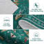 Tapis d'insecte lavable à la machine pour le salon, à poils courts, antidérapant, sous le lit, mince, de style campagne noire 2 pi x 6 pi.-1076576565