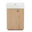 Meuble-lavabo 21,6 po avec lavabo en céramique