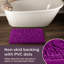 Ensemble de 2 tapis de salle de bain Plymouth Home - Tapis de bain en mousse à mémoire de forme 32 po x 21 po et 24 po x 17 po avec dessus en chenille pour un décor de salle de bain élégant - Tapis de bain lavables à la machine -19700567