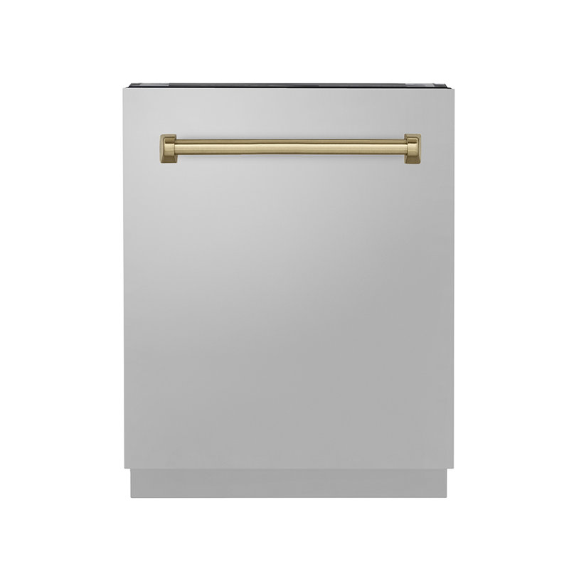 Zline Autograph Edition 24" 51 dBA Built-In Button Control Dishwasher, Gold