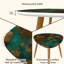 Ensemble de 2 tables basses gigognes Triangle