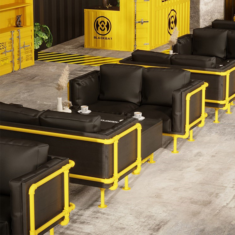 Banc de rangement de style industriel