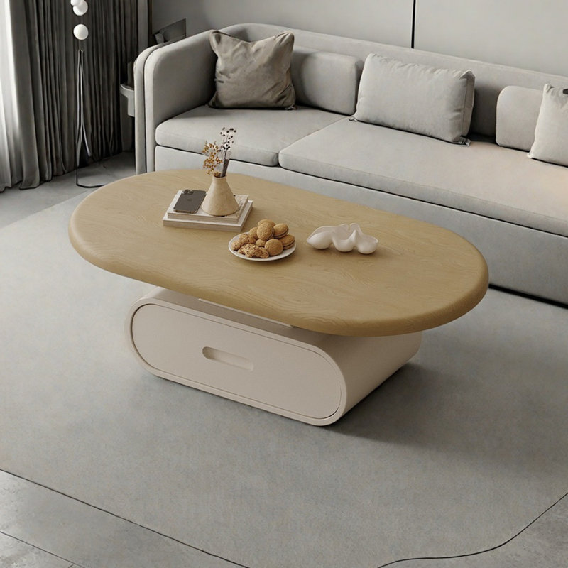 Table basse moderne avec finition piano, Burlywood