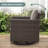 Ingvald 9 Person Outdoor Courtyard Wicker Family Conversation Set Group With Swivel Chairs And Storage-1865858001