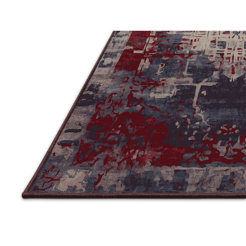 Tapis brun soyeux et moelleux, Carré 3 pi