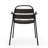 Matte Black Iron Bistro With A Comfortable Armrest For Outdoor Relaxing An Open Slat Comfort