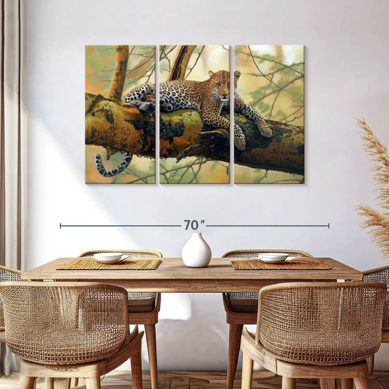 Brampt African Leopard, 36" H x 57" W