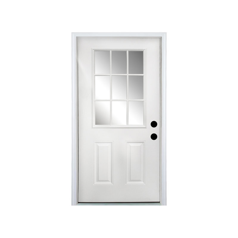 Portes extérieures écoénergétiques, fibre de verre 32 x 80, entrée de maison moderne