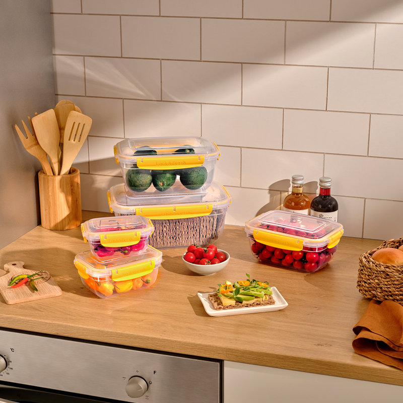 Doolam 48oz. Food Storage Container, Yellow