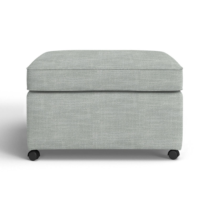 Rika Upholstered Ottoman, Conversation Capri Basketweave