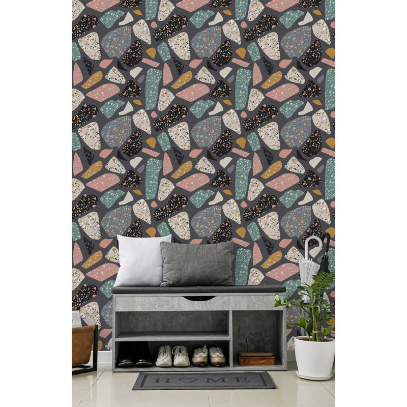 Panneau de papier peint Rahoz, L 18,75 po x l 25 po, Vinyle