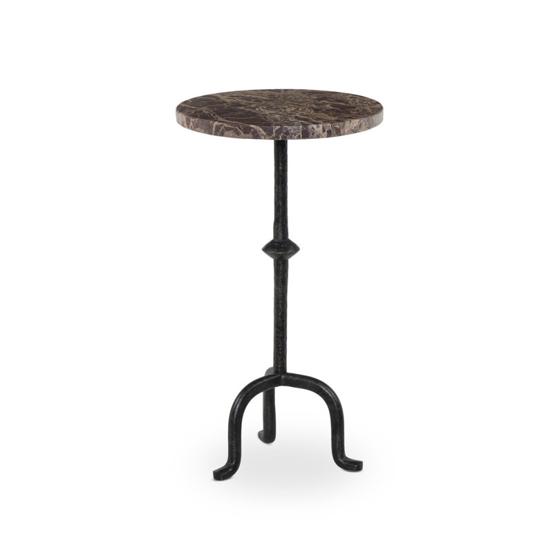 Table de bout en marbre Jocelyn, Marbre / grenat
