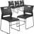 Heidi 881 lb. Capacity Sled Base Stack Chair with Air-Vent Back-74931550