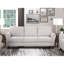 Mobilier de style transitionnel de couleur sable avec tissu d'ameublement texturé