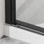 Cabine de douche d'angle sans cadre avec verre trempé de 1/4 po, joint magnétique, base 36 po x l 36 po x P 36 po x H 36 po