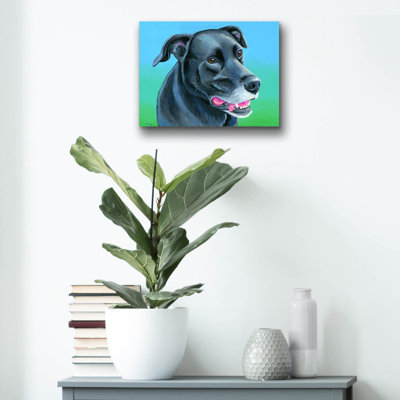 «Black Lab Mix» par Rebecca Wang Art