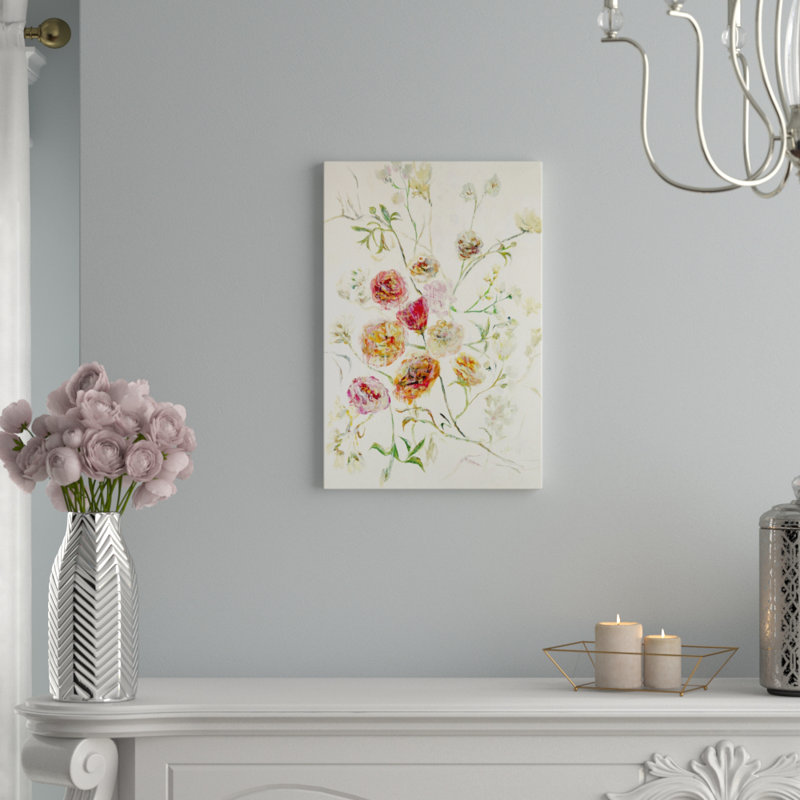 «Pretty Swirl», reproduction, H 26 po x l 18 po x P 1,5 po, Toile avec cadre noir