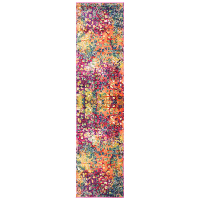 Jeremey Abstract Area Rug, Runner 66 x 244cm