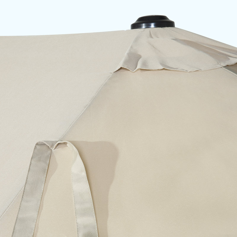 Aerial 181.1cm Market Parasol, Beige