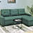 Convertible L-Shaped Sectional Sleeper Sofa Bed-775547507