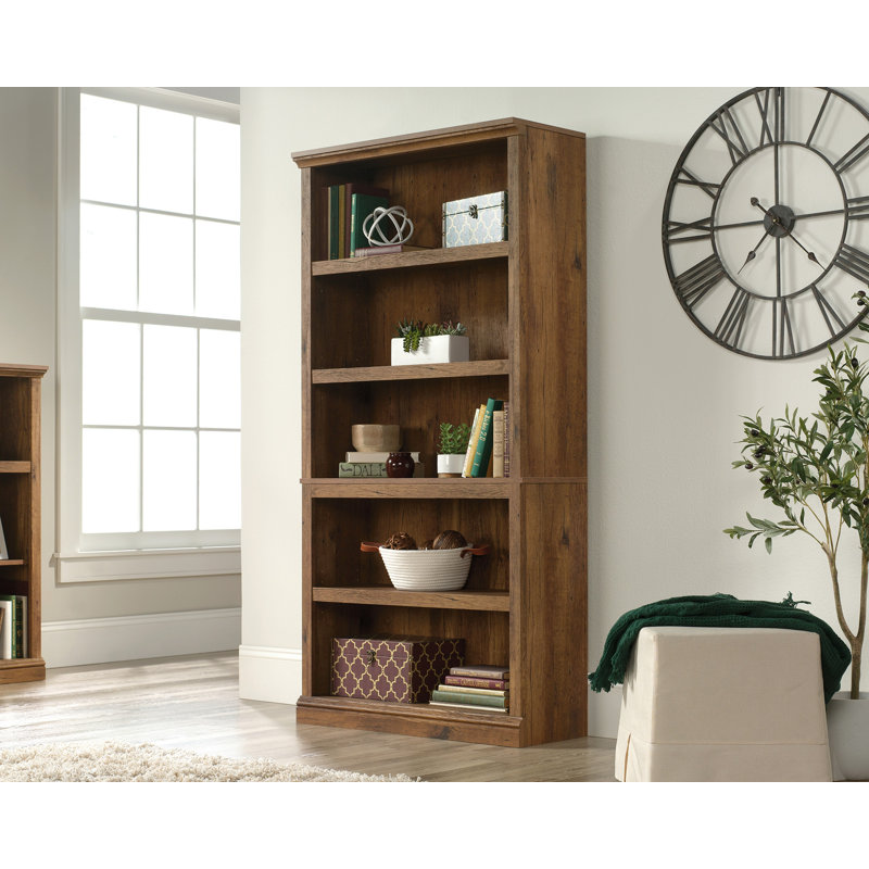 Brunoy 5 Shelf Bookcase Mo 3A, Vintage Oak