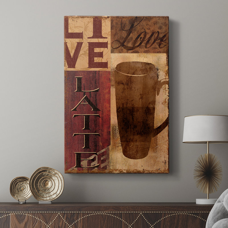 Live, Love, Latte - galerie sur mesure Cavas, H 60 po x l 40 po