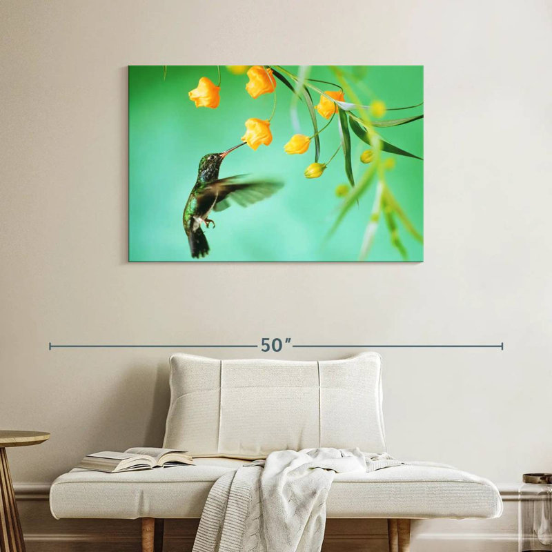Thirsty Hummingbird, 26" H x 39" W