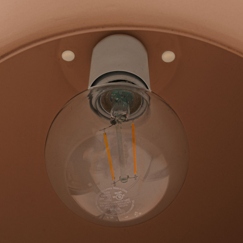 Javaeh  - Ceramic Bell-Shaped Pendant Light, Brown