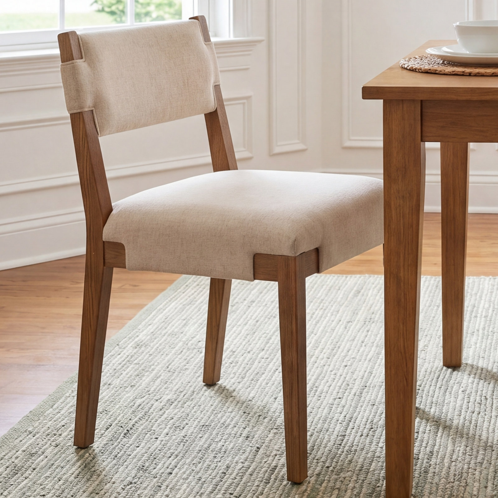 Bilbrey Dining Chair, Brown/Cream