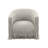 Faux Leather Swivel Barrel Chair-1581498366