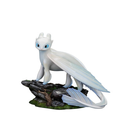 How to Train Your Dragon 3 Master Craft Light Fury Table Top Statue